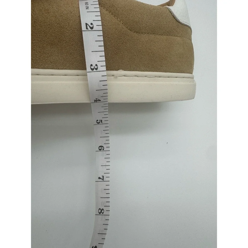 Jack Erwin Adler Tan Suede T-Toe Sneakers Men's Size 11 White Sole Casual Shoes‎